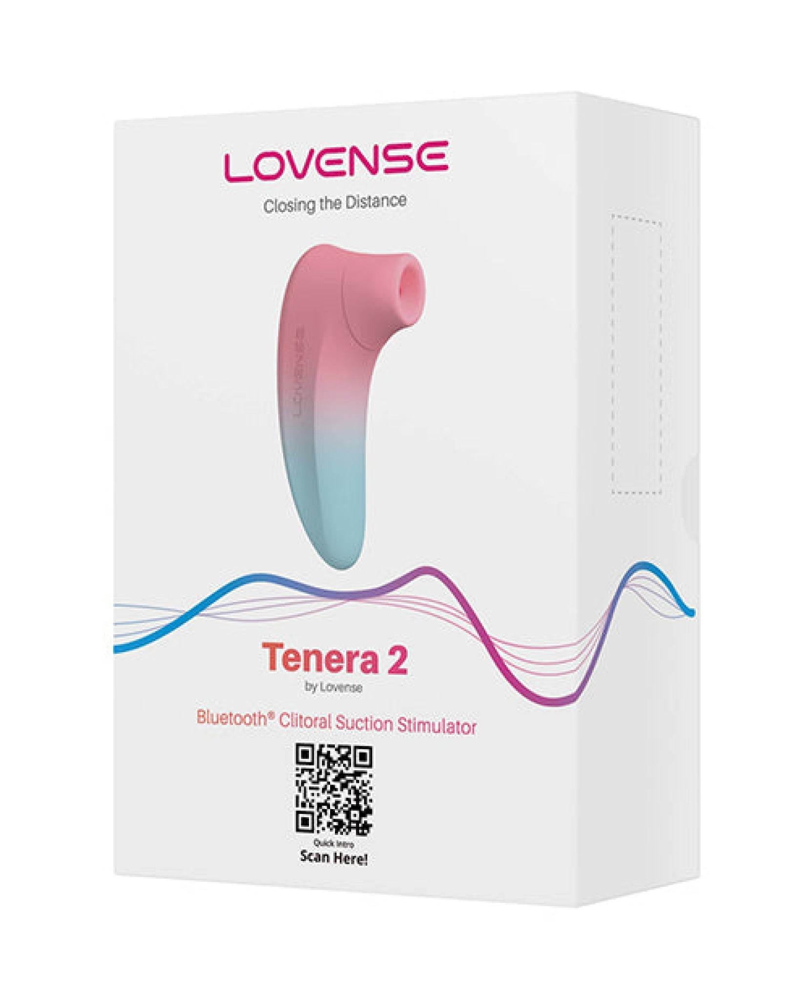 Lovense Tenera 2 Bluetooth Clitoral Suction Stimulator - Pink/Blue - SEX LOVE DOLLS