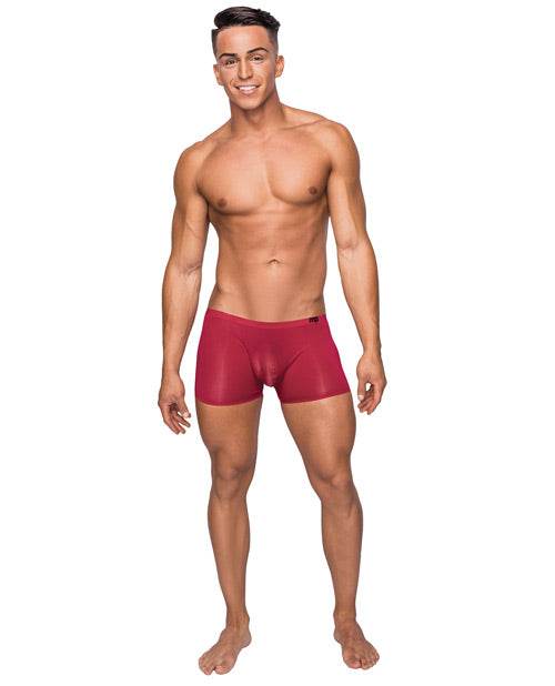 Seamless Sleek Short W/sheer Pouch - SEX LOVE DOLLS