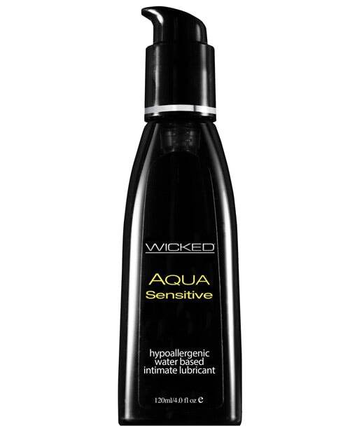 Wicked Sensual Care Hypoallergenic Aqua Sensitive Water Based Lubricant - 4 Oz Unscented - SEX LOVE DOLLS