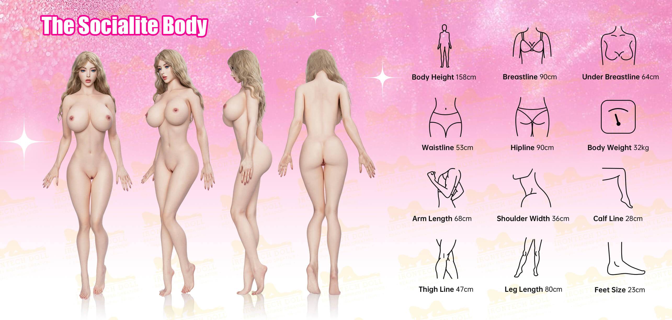 Vanessa B2 Realistic Silicone Sex Doll - IronTech Doll® - SEX LOVE DOLLS