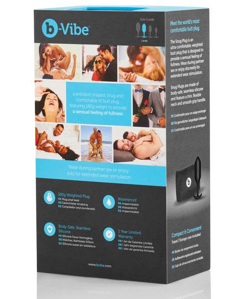 B-vibe Weighted Snug Plug 3 - 180 G - SEX LOVE DOLLS