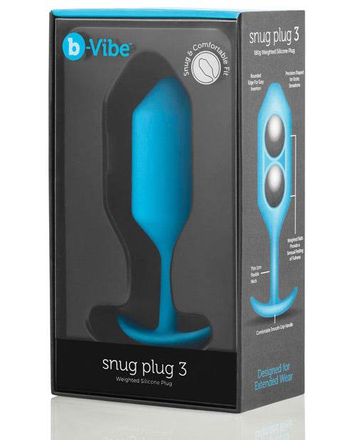 B-vibe Weighted Snug Plug 3 - 180 G - SEX LOVE DOLLS