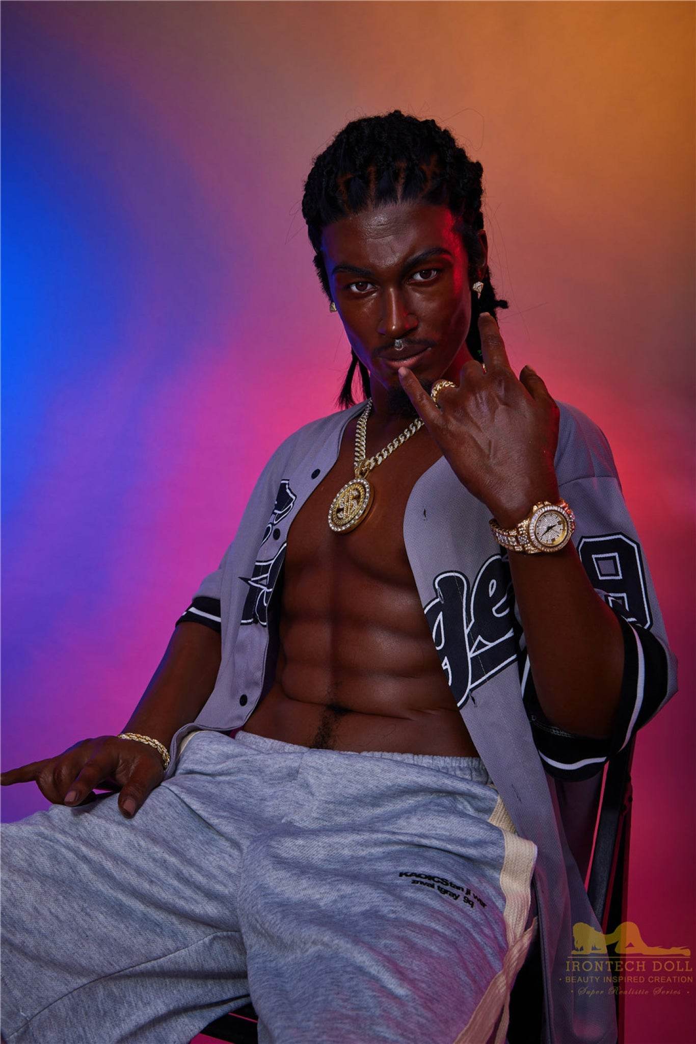 Bill Ebony Silicone Male Sex Doll - IronTech Doll® - SEX LOVE DOLLS