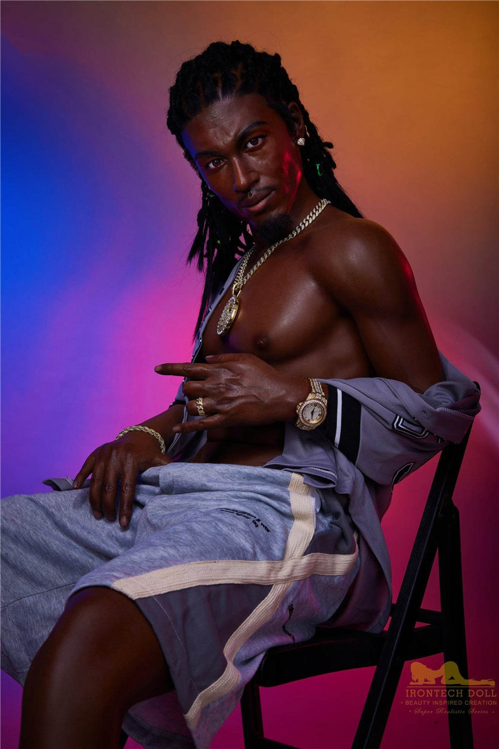 Bill Ebony Silicone Male Sex Doll - IronTech Doll® - SEX LOVE DOLLS
