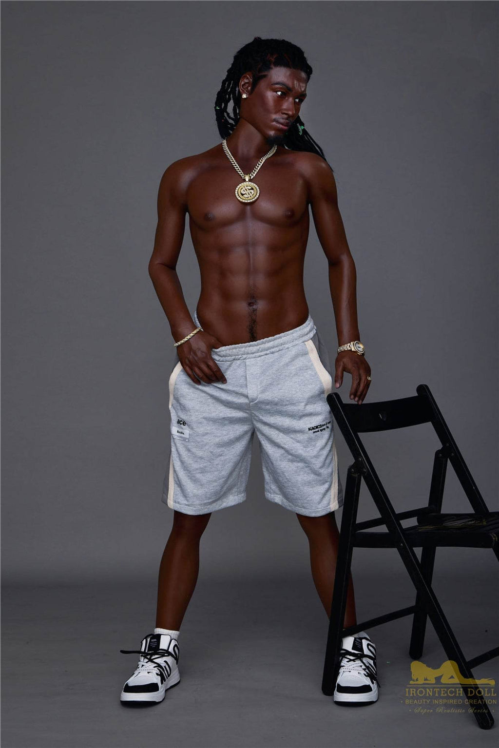 Bill Ebony Silicone Male Sex Doll - IronTech Doll® - SEX LOVE DOLLS