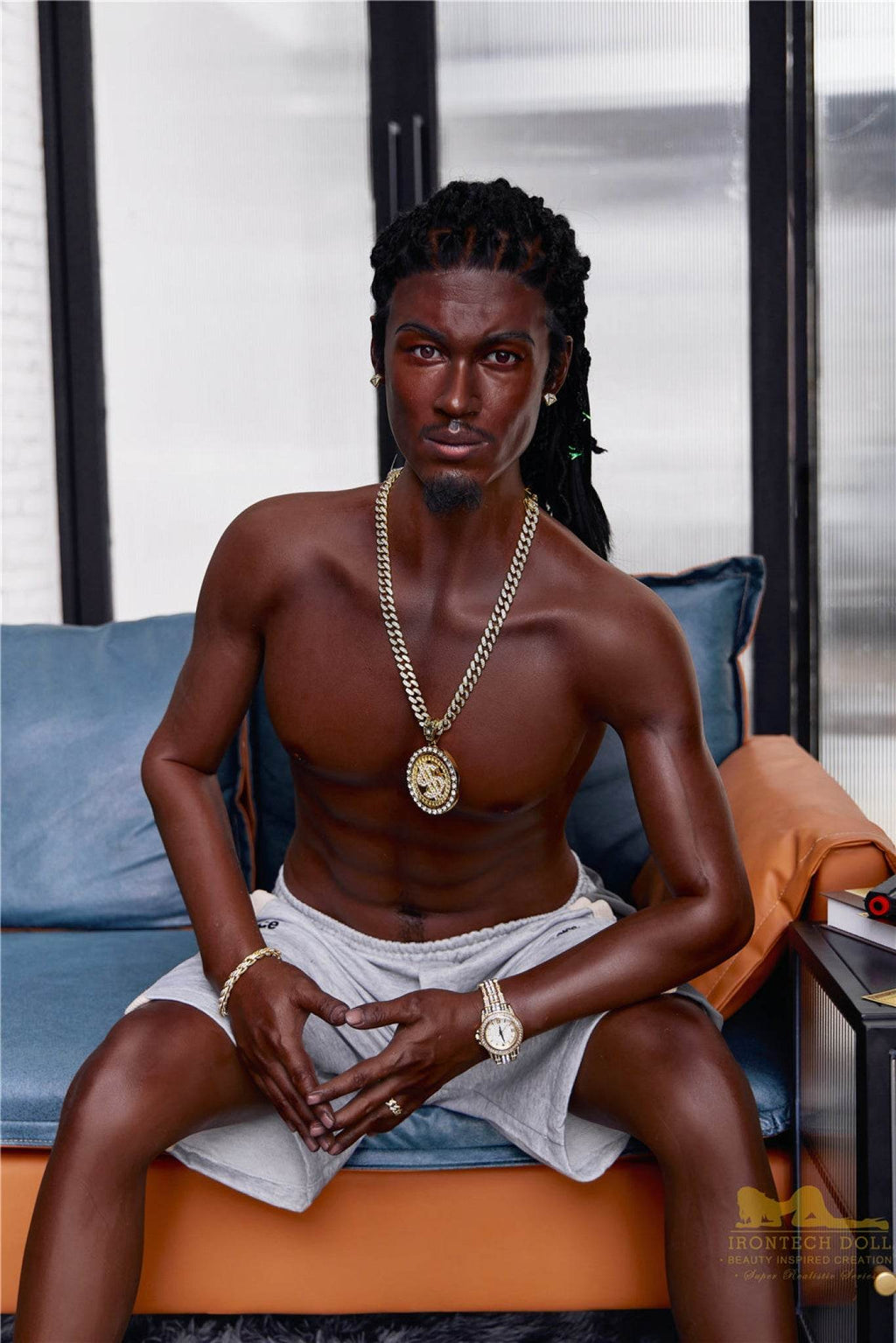 Bill Ebony Silicone Male Sex Doll - IronTech Doll® - SEX LOVE DOLLS