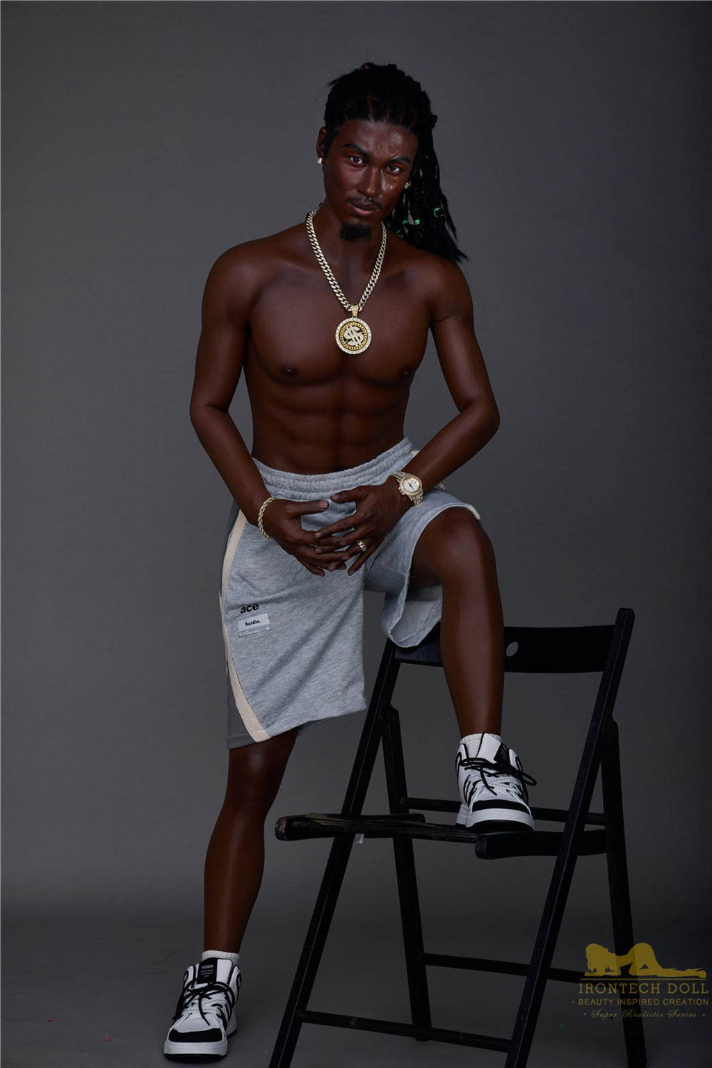 Bill Ebony Silicone Male Sex Doll - IronTech Doll® - SEX LOVE DOLLS