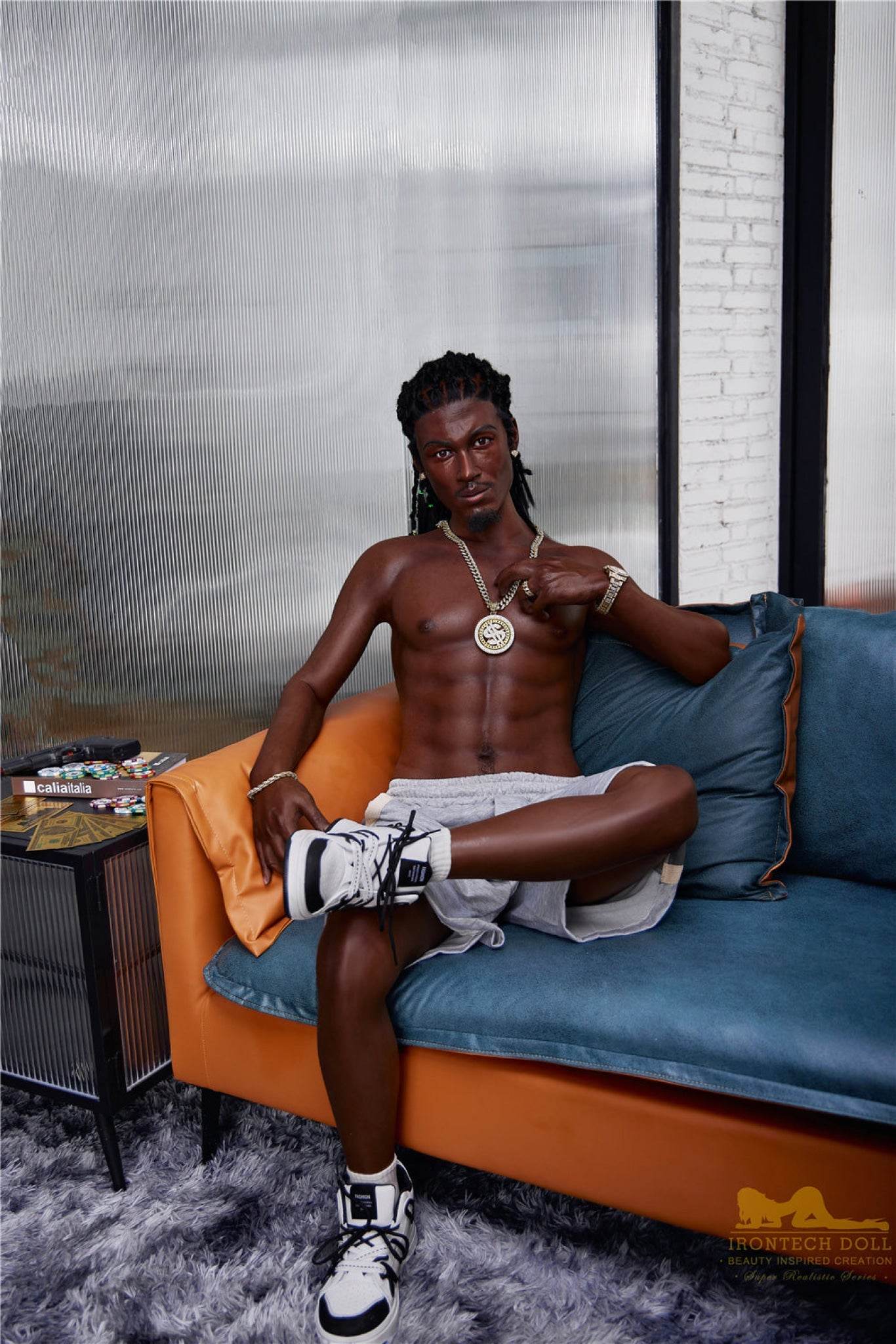 Bill Ebony Silicone Male Sex Doll - IronTech Doll® - SEX LOVE DOLLS