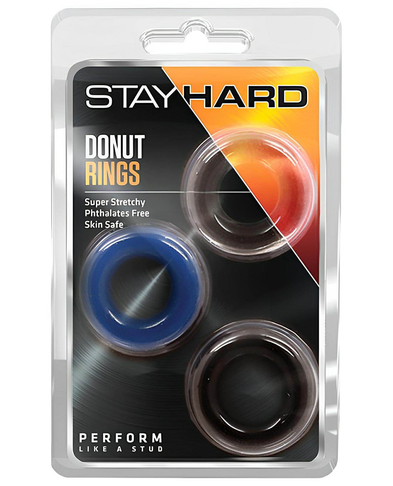 Blush Stay Hard Donut Rings 3 Pack - SEX LOVE DOLLS