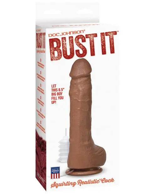 Bust It Squirting Realistic Cock Nut Butter - SEX LOVE DOLLS