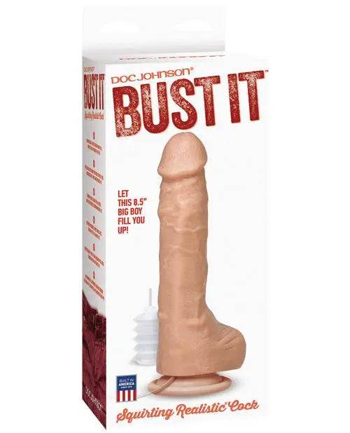 Bust It Squirting Realistic Cock Nut Butter - SEX LOVE DOLLS