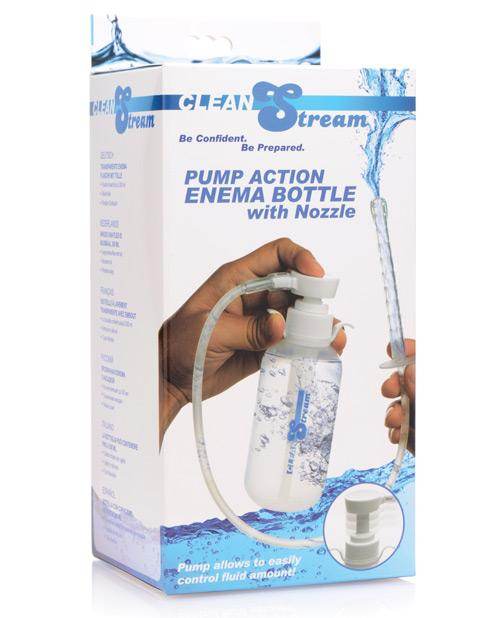 Cleanstream Pump Action Enema Bottle W-nozzle - SEX LOVE DOLLS