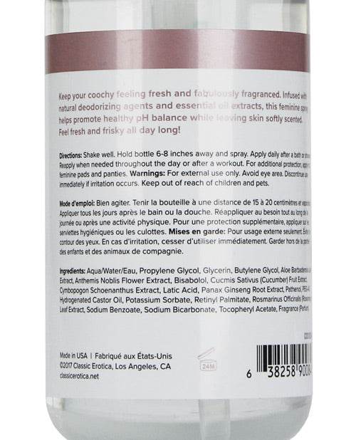 COOCHY Feel Fresh Intimate Spray - 4 oz Peony Prowess - SEX LOVE DOLLS