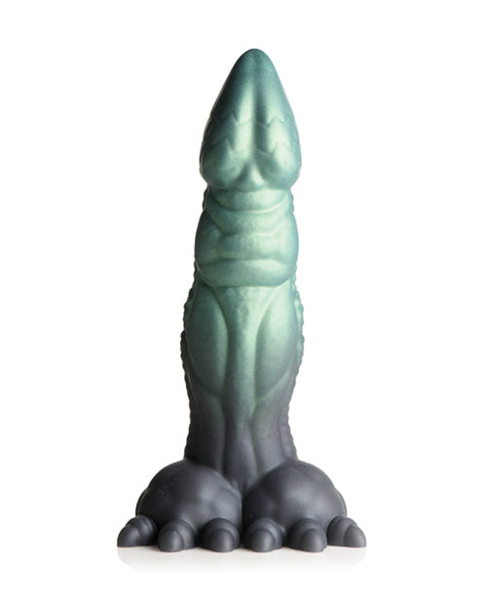 Creature Cocks Dickosaur Dinosaur Silicone Dildo - Black/Teal - SEX LOVE DOLLS