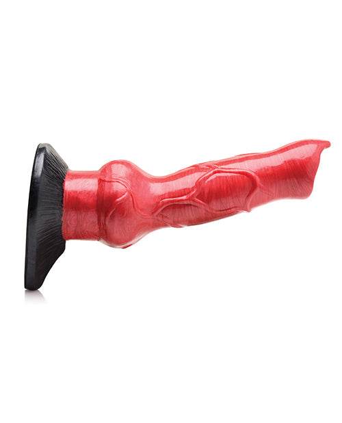 Creature Cocks Hell-Hound Canine Penis Silicone Dildo - Red/Black - SEX LOVE DOLLS