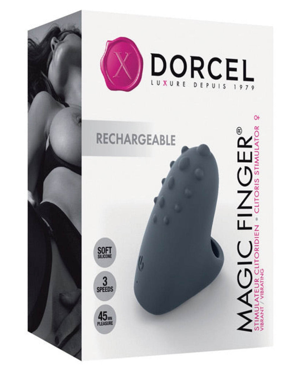 Dorcel Rechargeable Magic Finger - Black - SEX LOVE DOLLS
