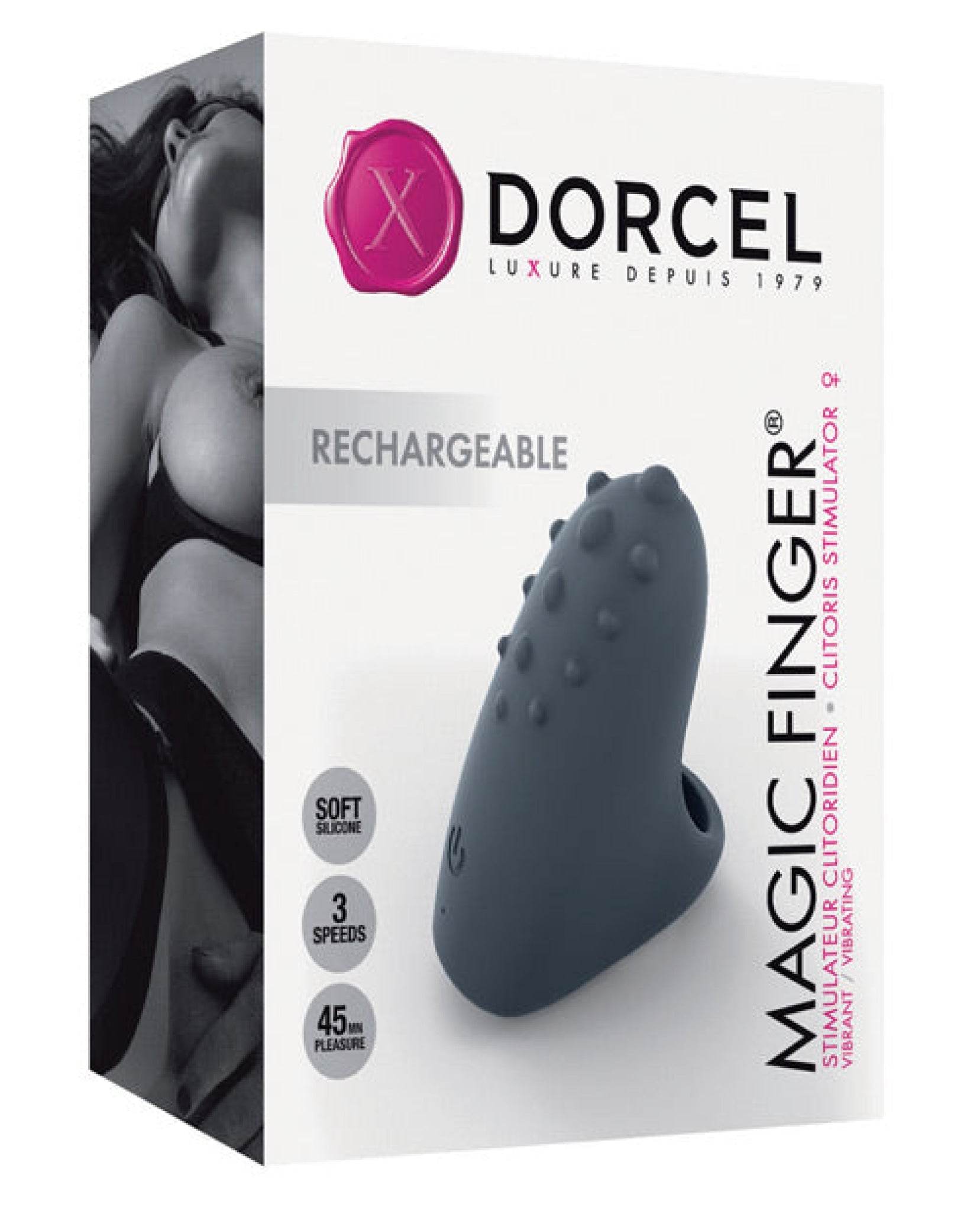 Dorcel Rechargeable Magic Finger - Black - SEX LOVE DOLLS