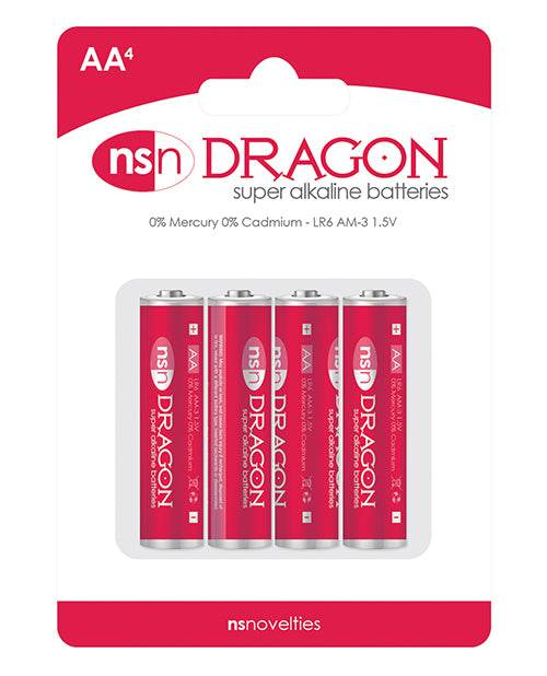 Dragon Alkaline Batteries - AA Pack of 4 - SEX LOVE DOLLS
