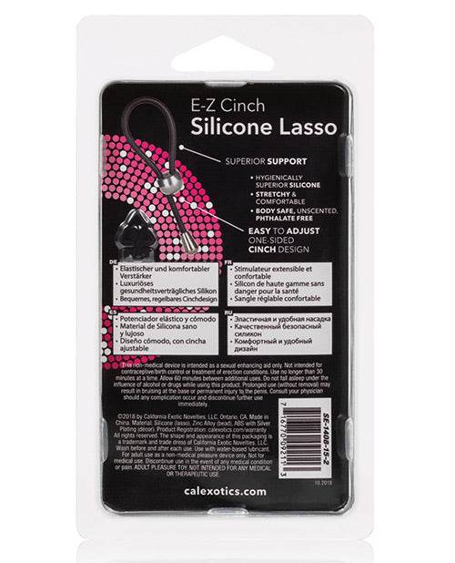 E-Z Cinch Silicone Lasso - Black - SEX LOVE DOLLS