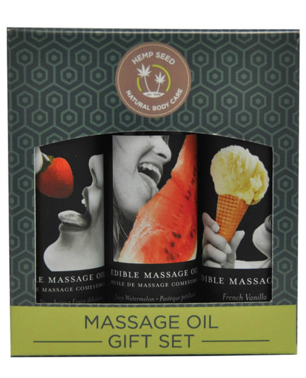 Earthly Body Edible Massage Oil Gift Set - 2 Oz - SEX LOVE DOLLS