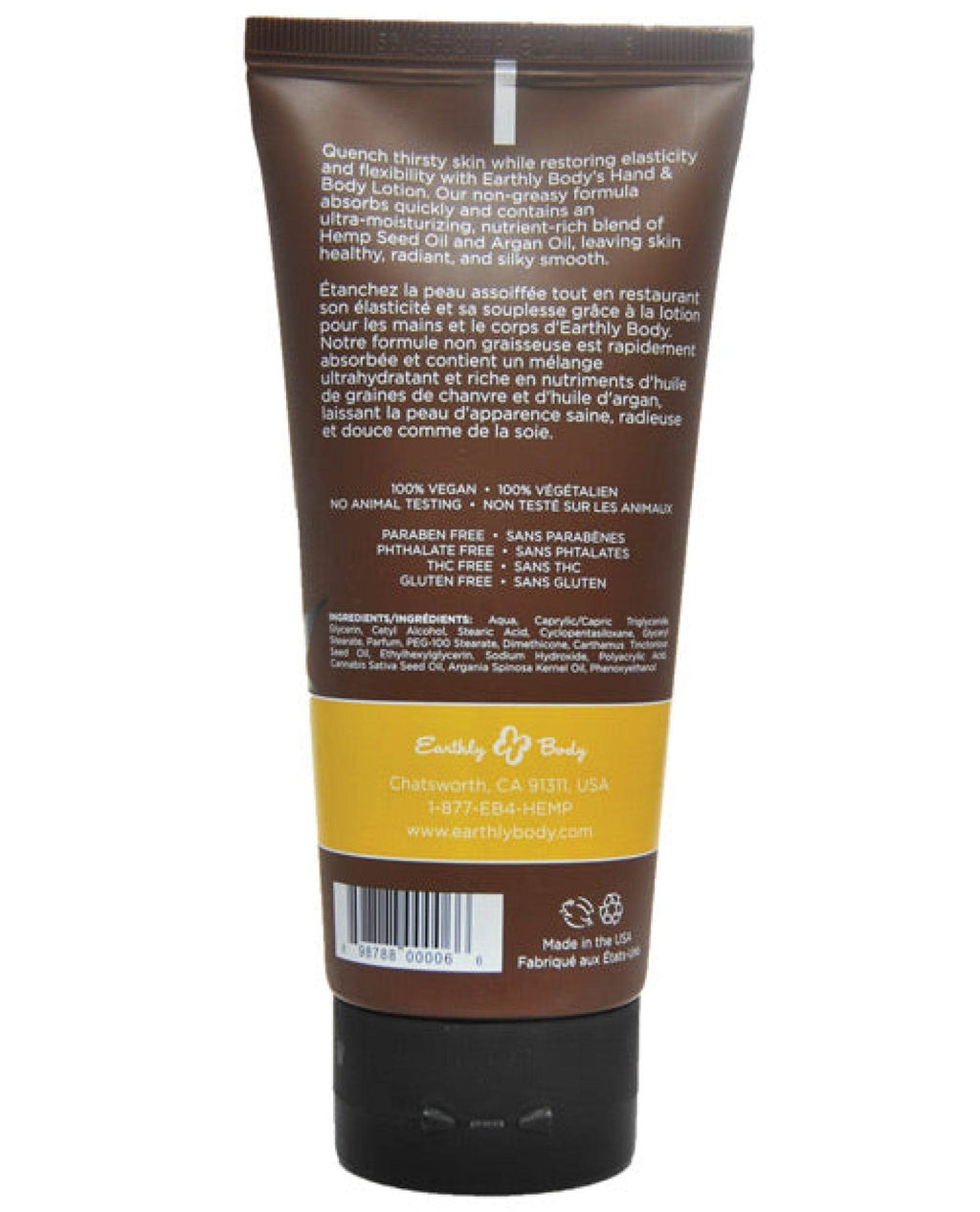 Earthly Body Velvet Lotion - 7 Oz Tube - SEX LOVE DOLLS