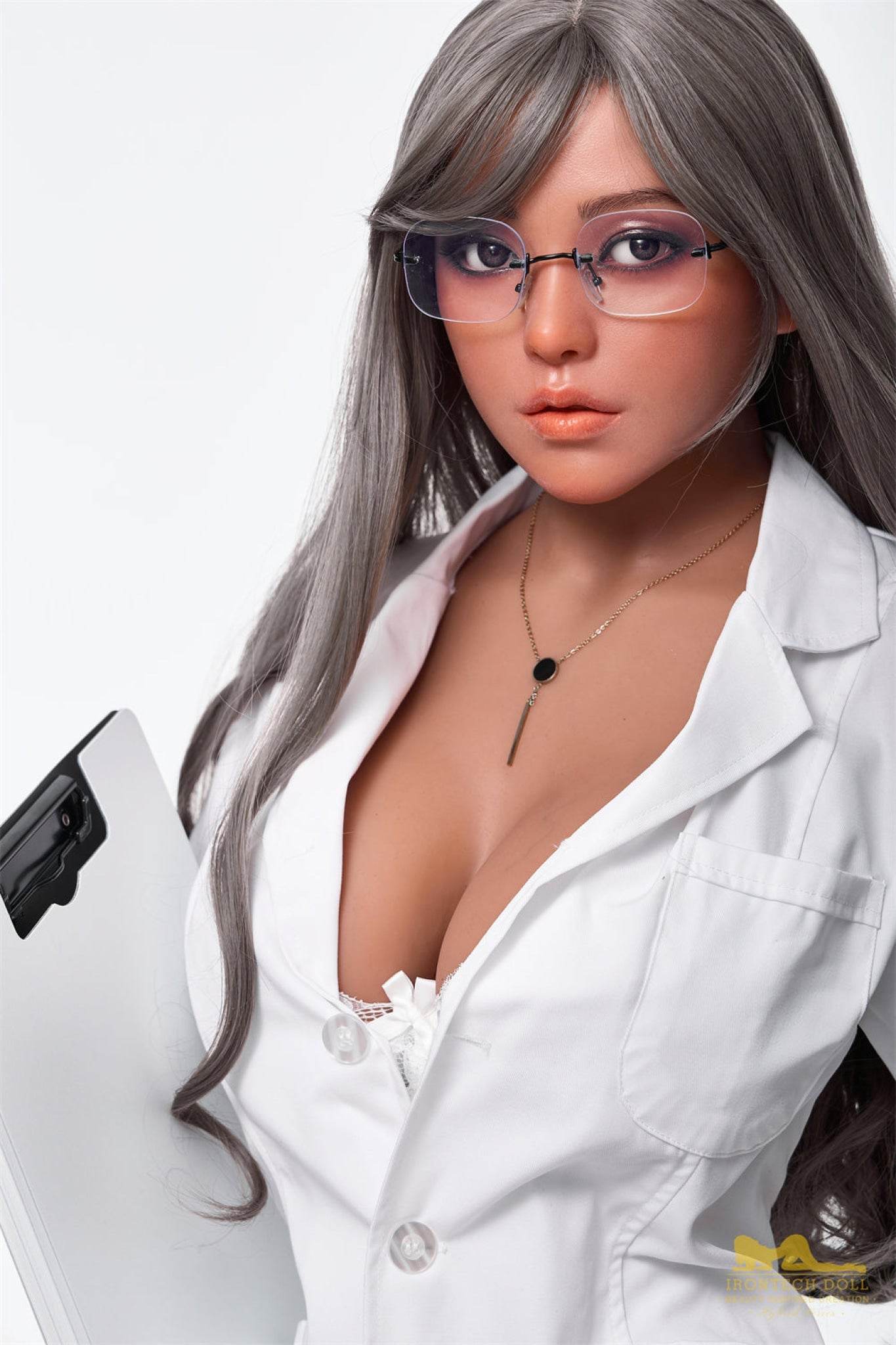 Eileen Dark Tanned Realistic Silicone Head + TPE Body - IronTech Doll® - SEX LOVE DOLLS