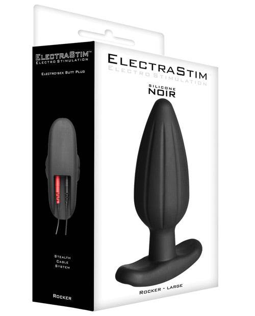 Electrastim Accessory - Silicone Noir Rocker Butt Plug - SEX LOVE DOLLS