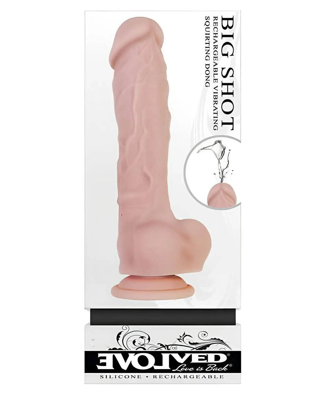 Evolved Big Shot Vibrating & Squirting Dong - Flesh - SEX LOVE DOLLS