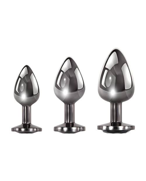 Evolved Black Gem Anal Plug set - SEX LOVE DOLLS