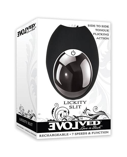 Evolved Lickity Slit Oral Massager - Black - SEX LOVE DOLLS