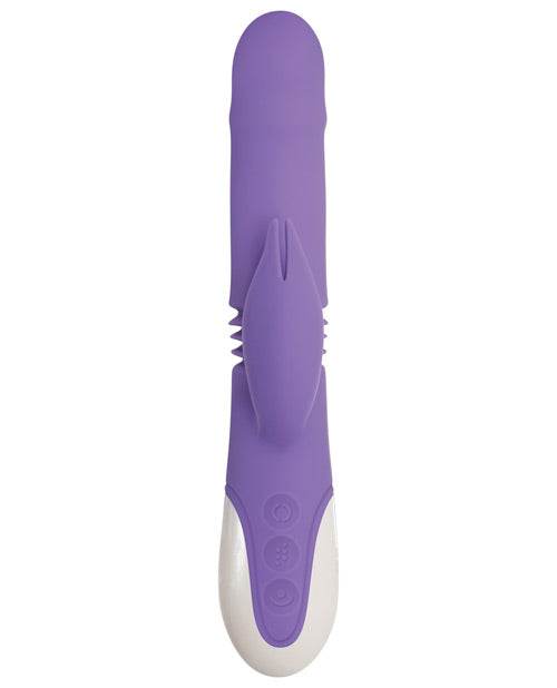 Evolved Thick & Thrust Bunny Dual Stim Rechargeable - Purple - SEX LOVE DOLLS