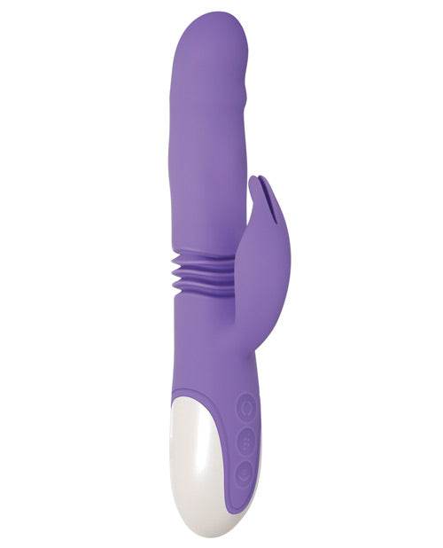 Evolved Thick & Thrust Bunny Dual Stim Rechargeable - Purple - SEX LOVE DOLLS