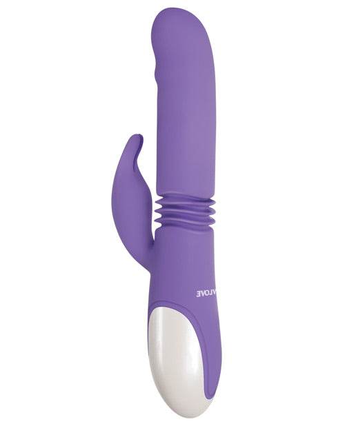 Evolved Thick & Thrust Bunny Dual Stim Rechargeable - Purple - SEX LOVE DOLLS