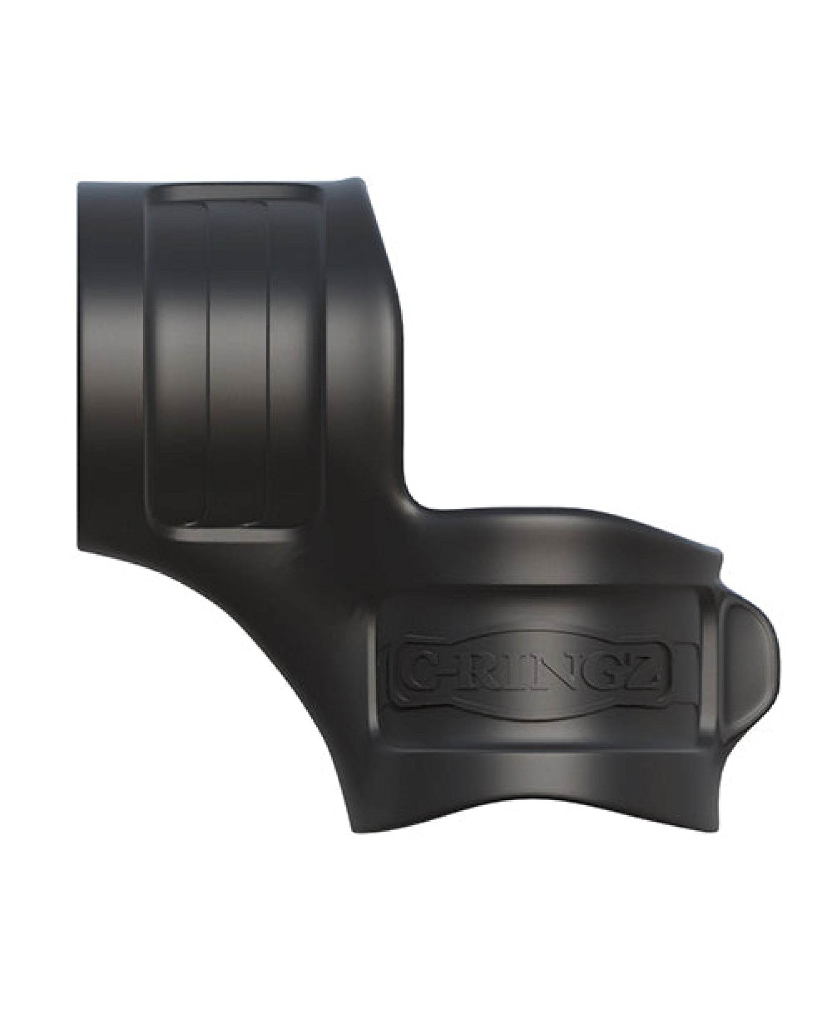 Fantasy C-ringz Mr. Big Cock Ring & Ball Stretcher - Black - SEX LOVE DOLLS