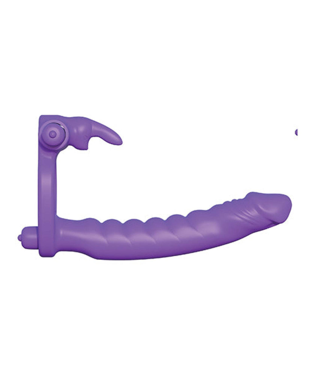 Fantasy C-ringz Silicone Double Pene Rabbit - Purple - SEX LOVE DOLLS
