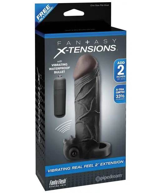 Fantasy X-tensions Vibrating Real Feel Extension W/ball Strap - SEX LOVE DOLLS