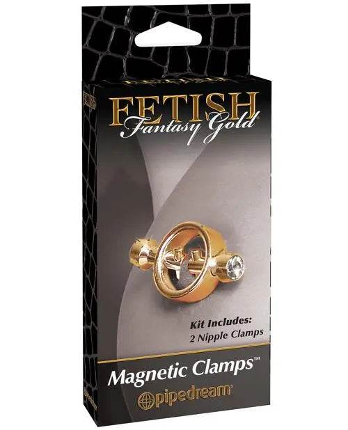 Fetish Fantasy Gold Magnetic Nipple Clamps - Gold - SEX LOVE DOLLS