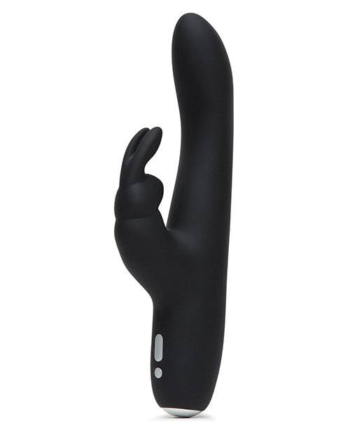 Fifty Shades of Grey Greedy Girl Rechargeable Slimline Rabbit Vibrator - Black - SEX LOVE DOLLS