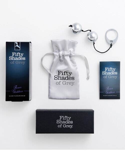 Fifty Shades Of Grey Inner Goddess Silver Metal Pleasure Balls - SEX LOVE DOLLS