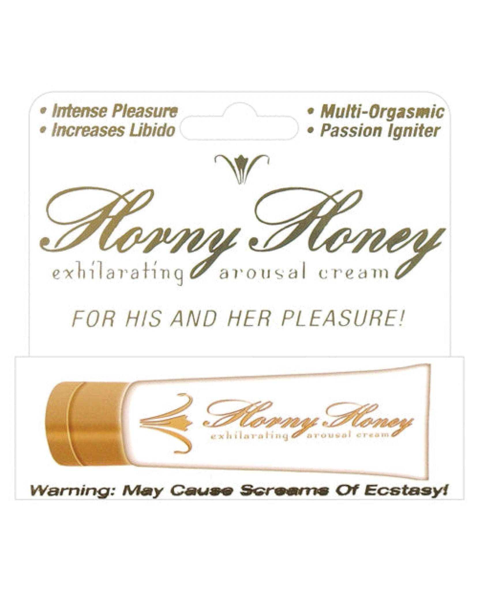 Horny Honey Stimulating Arousal Cream - 1 Oz - SEX LOVE DOLLS