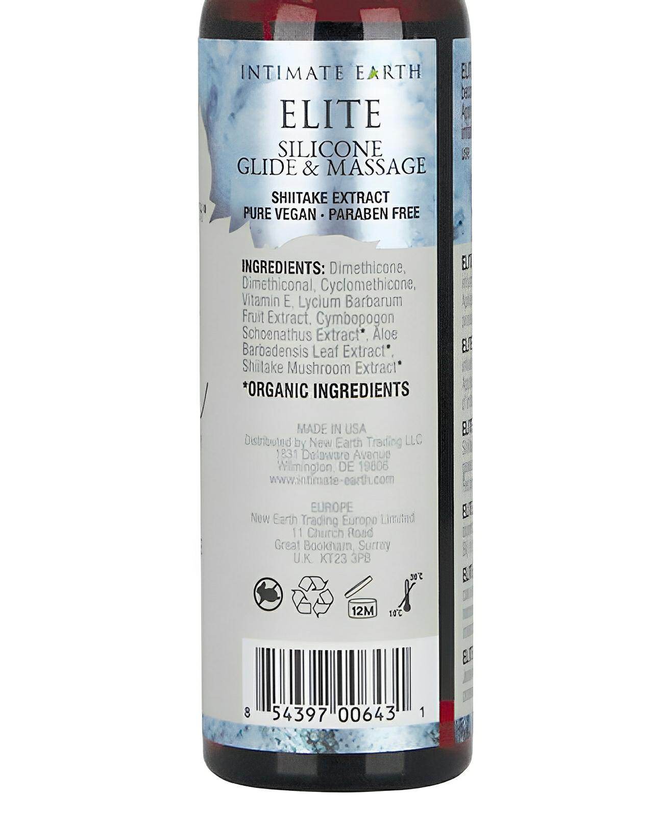 Intimate Earth Elite Velvet Touch Silicone Glide & Massage Oil - 120ml - SEX LOVE DOLLS