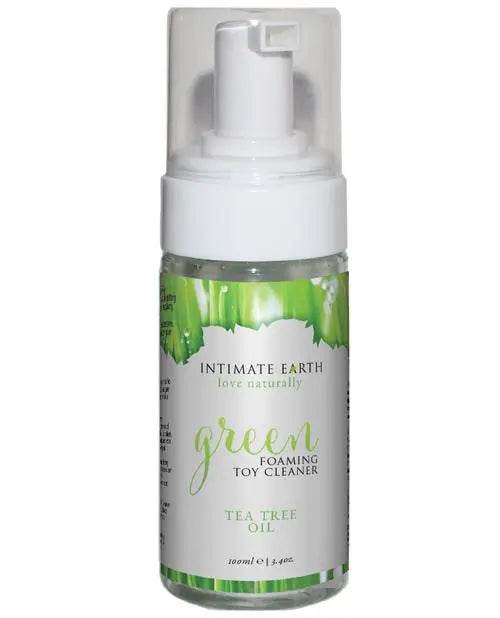 Intimate Earth Foaming Toy Cleaner - Green Tea Tree Oil - SEX LOVE DOLLS