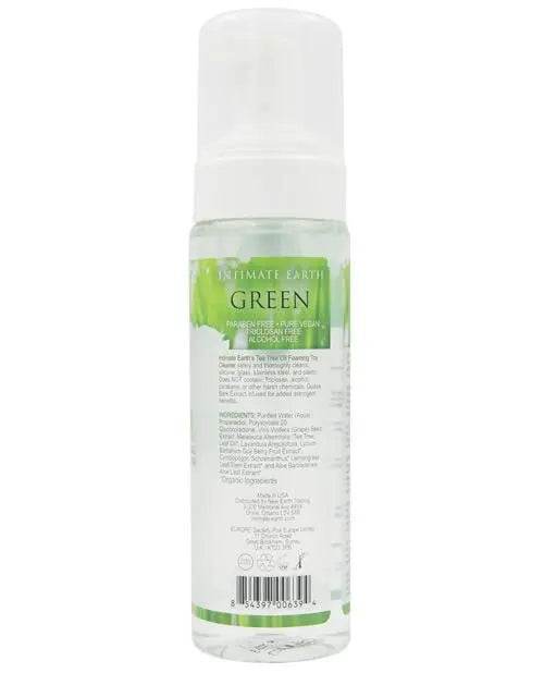 Intimate Earth Foaming Toy Cleaner - Green Tea Tree Oil - SEX LOVE DOLLS