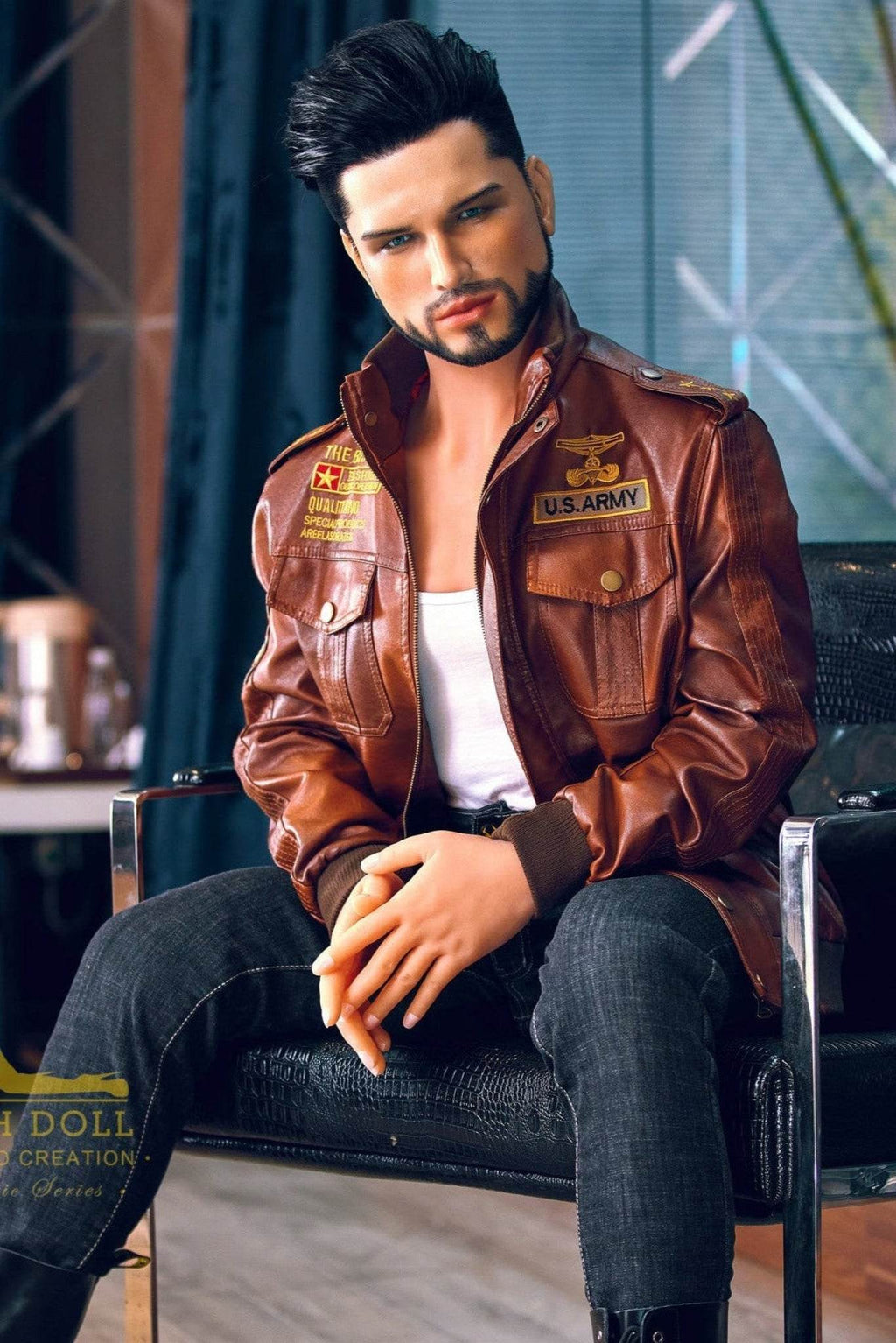 Kelvin Biker Hybrid Male Sex Doll - Iron Tech Doll - SEX LOVE DOLLS