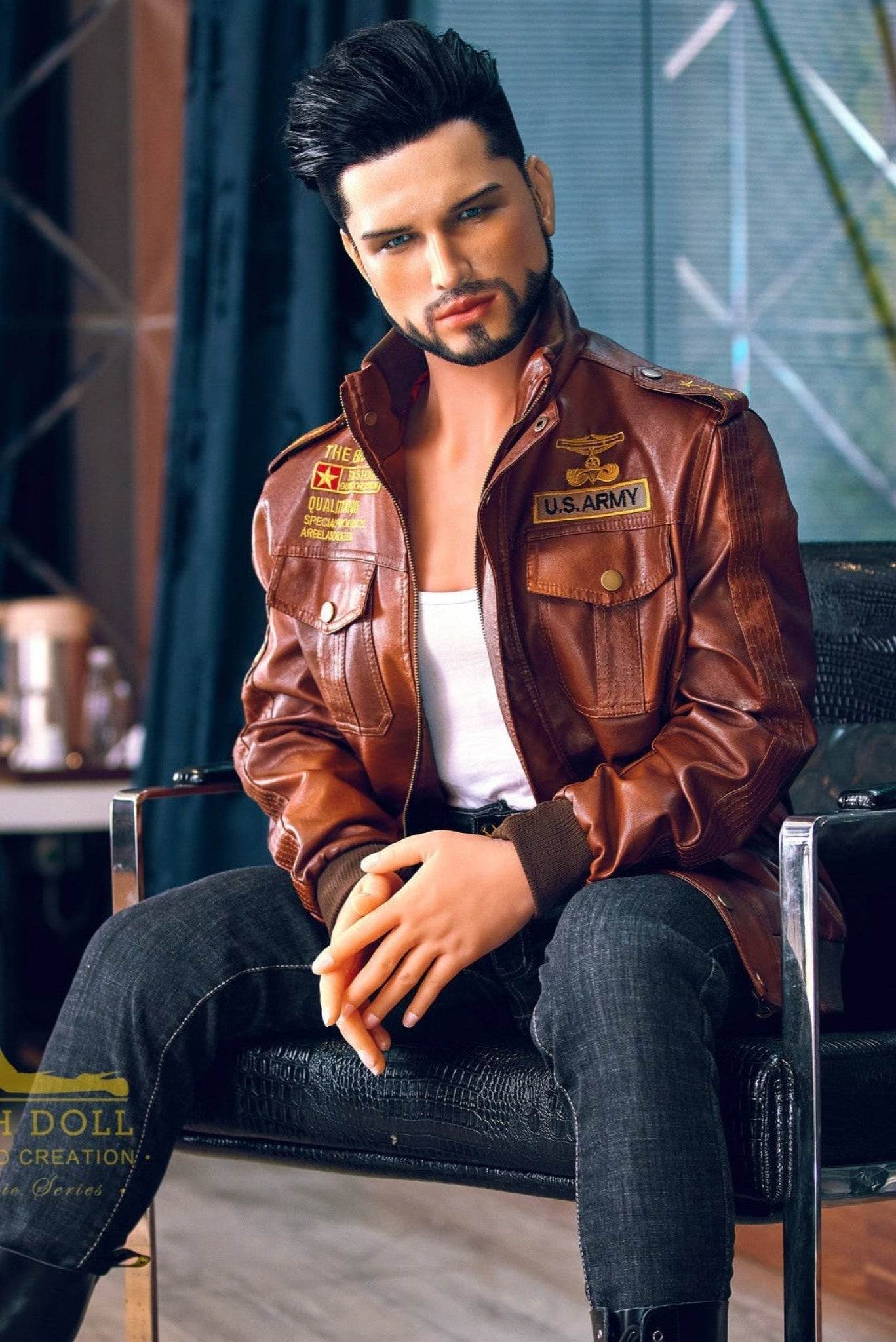 Kelvin Biker Hybrid Male Sex Doll - Iron Tech Doll - SEX LOVE DOLLS