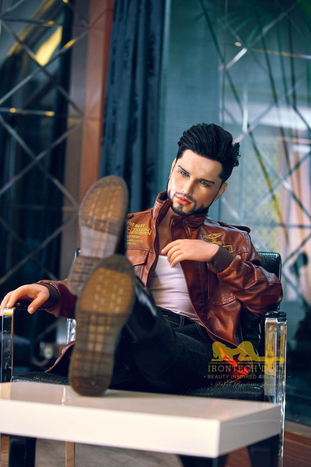 Kelvin Biker Hybrid Male Sex Doll - Iron Tech Doll - SEX LOVE DOLLS