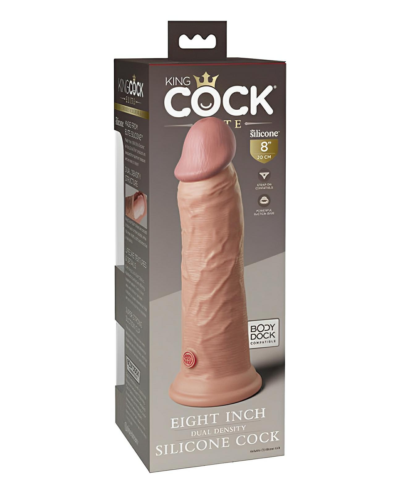 King Cock Elite 8" Dual Density Silicone Cock