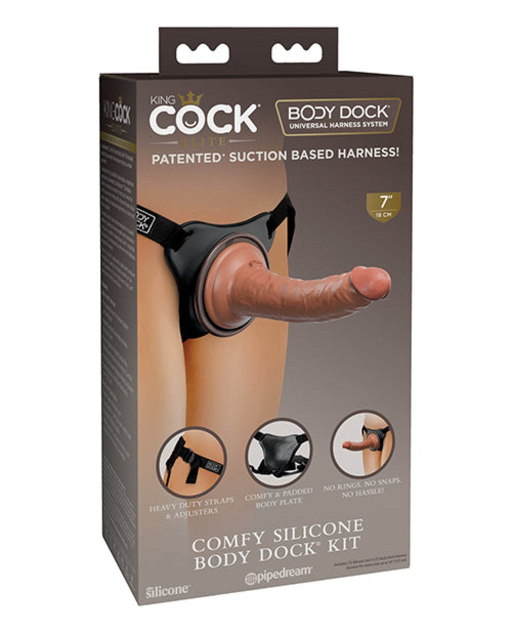 King Cock Elite Comfy Silicone Body Dock Kit - SEX LOVE DOLLS