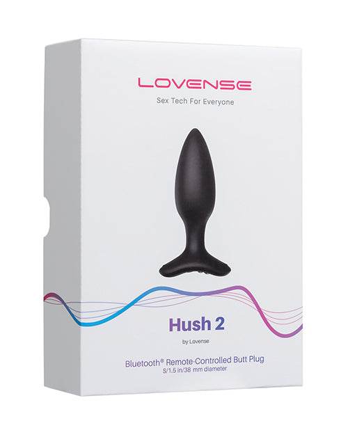 Lovense Hush 2 Butt Plug - Black - SEX LOVE DOLLS