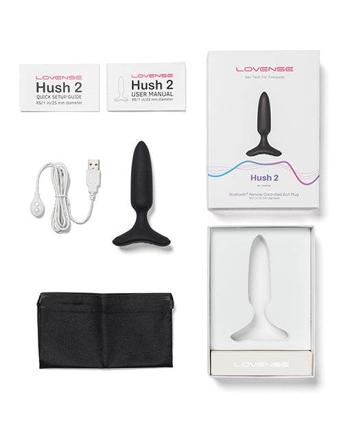 Lovense Hush 2 Butt Plug - Black - SEX LOVE DOLLS